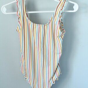 Zara Size 4-5yrs Stripe Bathing Suit